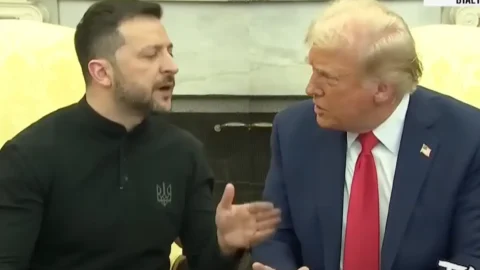 Wołodymyr Zełenski i Donald Trump, fot. TVN24