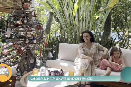 Małgorzata Pieczyńska z wnuczką/Kadr z DDTVN
